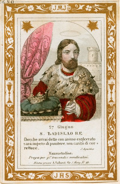 Saint Ladislaus I of Hungary by Anonymous Anonymous
