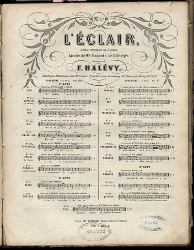 Sheet music for L
