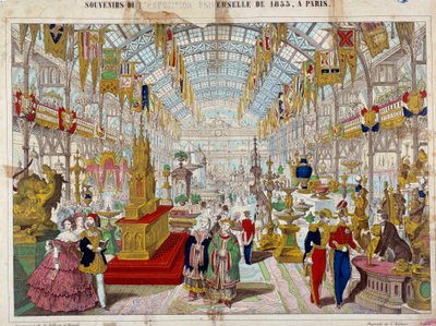 Souvenirs of the Universal Exhibition of 1855 in Paris Engraving around 1855. Paris, Musee Carnavalet by Anonymous Anonymous