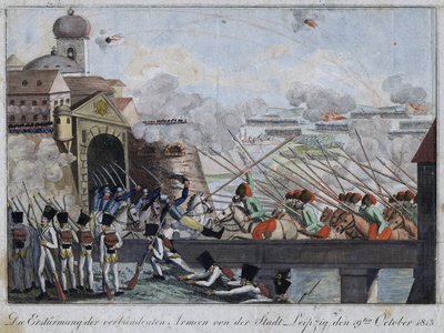 Storming of the City of Leipzig by the Allied Troops by Anonymous Anonymous