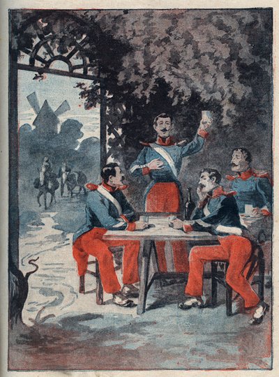The Four Sergeants (Jean Francois Bories (1795-1822), Jean Joseph Pommier (1796-1822), Marius Claude Raoulx (1797-1822)) and Charles Goubin (1798-1822) of La Rochelle accused under the Restoration of wanting to overthrow the monarchy and guillotined in 182 by Anonymous Anonymous