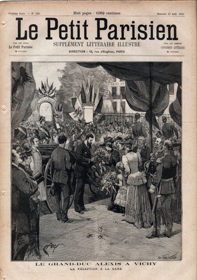 The Grand Duke Alexis Alexandrovich in Vichy - The reception at the train station by Anonymous Anonymous
