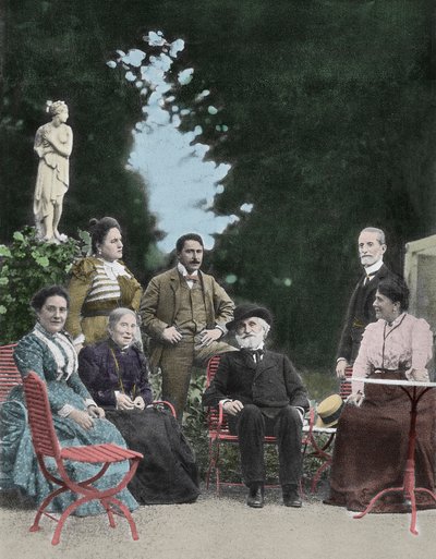 The Italian composer Giuseppe Verdi (1813-1901) in Sant