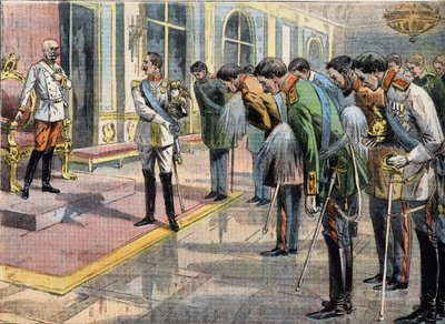 The Jubilee by Francois Joseph I (1830-1916) Emperor of Austria. Engraving from the newspaper Le Petit Parisien by Anonymous Anonymous