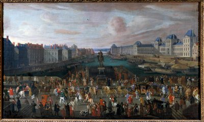 The Pont Neuf Seen from the Entrance to Place Dauphine by Anonymous Anonymous