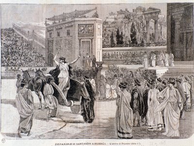 The arrival of Deianira, from the play Dejanira by Camille Saint-Saens, performed in the arena of Beziers in 1898 by Anonymous Anonymous