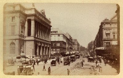 The City of Marseille and Its Surroundings Around 1885-1890: Perspective of Rue Canebiere and Rue de Noailles - Private Collection by Anonymous Anonymous