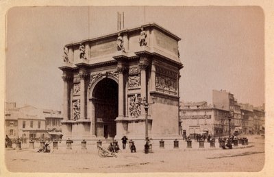 The city of Marseille and its surroundings around 1885-1890: The Arc de Triomphe - Private collection by Anonymous Anonymous