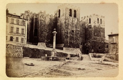 The city of Marseille and its surroundings around 1885-1890: the church of Saint Victor - private collection by Anonymous Anonymous