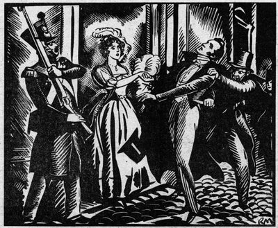 The death of the Duke of Berry on 13/02/1820 at the Royal Academy of Music. The nephew of King Louis XVIII is murdered at the Opera by Louvel a republican wanting to quench the royal dynasty. Illustration taken from 
