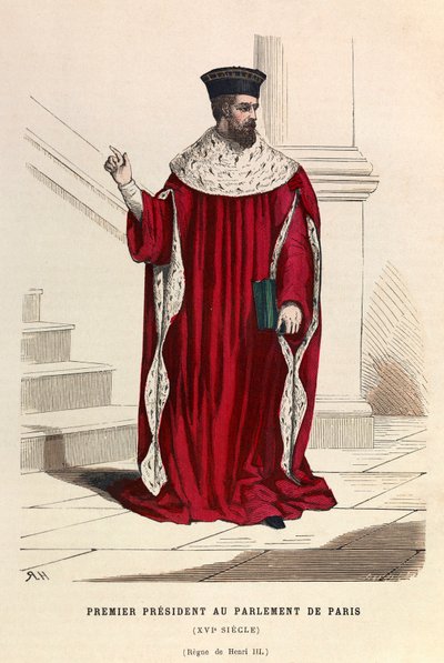 First President of the Parliament of Paris in the 16th century by Anonymous Anonymous