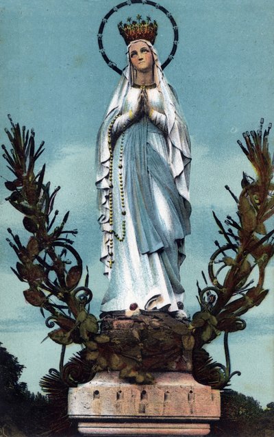The Virgin Crowned in Lourdes - Hautes Pyrenees around 1900 by Anonymous Anonymous