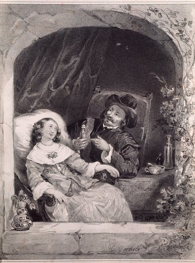 The visit of the doctor to a young lady by Anonymous Anonymous