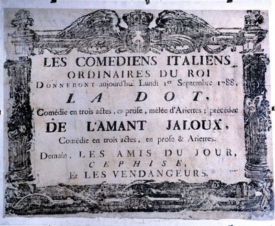 Theatre Poster Presenting The Dot and The Jealous Lover by Anonymous Anonymous