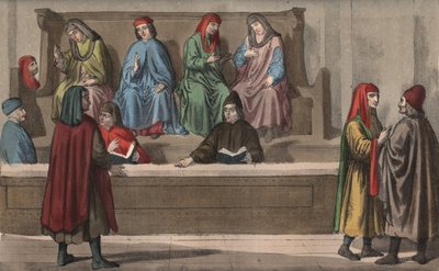Merchant Tribunal, Italy (15th century) by Anonymous Anonymous