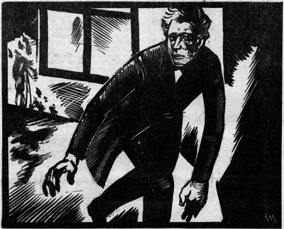 Troppmann case: Jean-Baptiste Troppmann fleeing the crime scene. Illustration from 