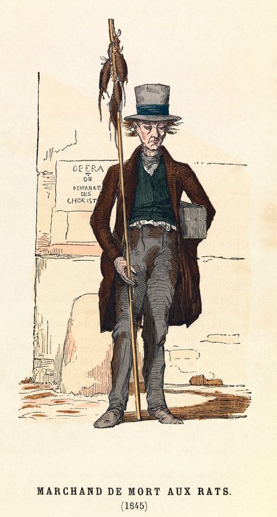 Rat Poison Seller in Paris in 1845 by Anonymous Anonymous