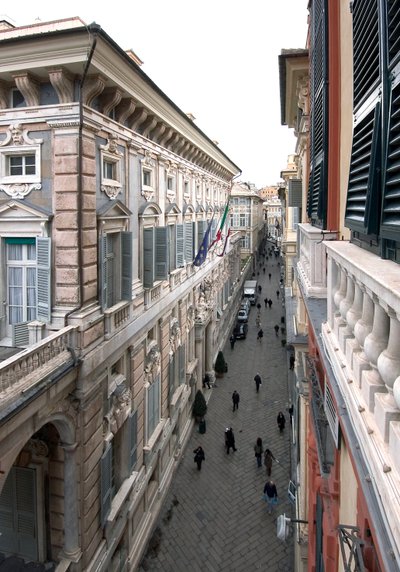 View of Via Garibaldi or Strada Nuova, Genoa, Italy by Anonymous Anonymous