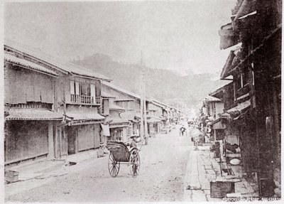 View of a Village Street in China - Photograph of the Beginning of the 20th Century - Private Collection by Anonymous Anonymous