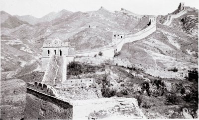 View of the Great Wall of China. Photograph of the early 20th century by Anonymous Anonymous