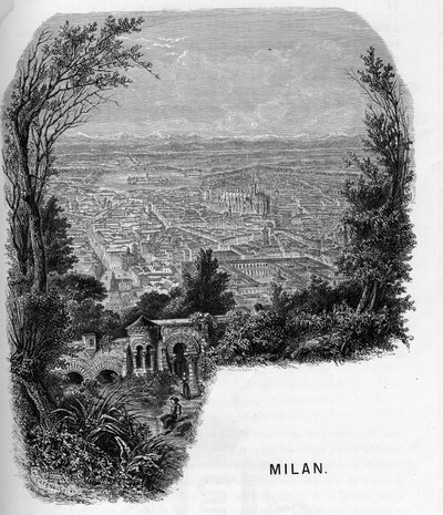 View of the City of Milan, Italy (engraving) by Anonymous Anonymous