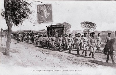 Wedding Cortege in China - Photography of the Beginning of the 20th Century - Private Collection by Anonymous Anonymous