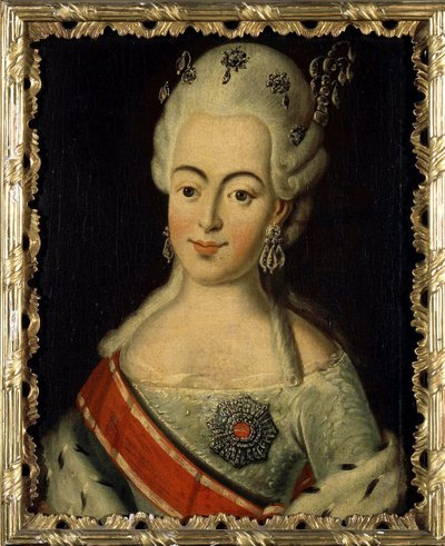 Portrait of Grand Duchess Natalia Alexeyevna of Russia by Anonymous Anonymous