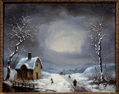 Winter Landscape Anonymous painting. 19th century Private collection by Anonymous Anonymous