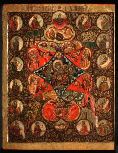 Mother of God of the Burning Bush by Anonymous Russian icon painter