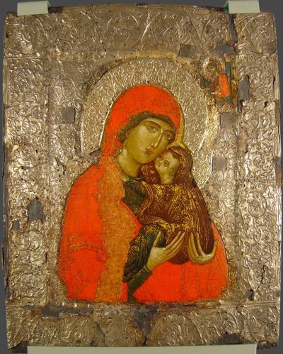 Saint Anne and Mary as Child, 14th Century by Anonymous Russian icon painter