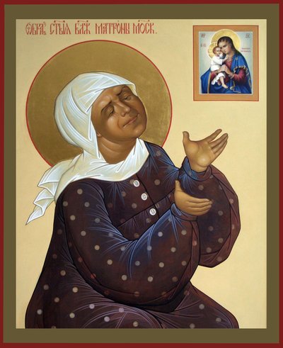 Saint Matrona of Moscow, 20th Century by Anonymous Russian icon painter