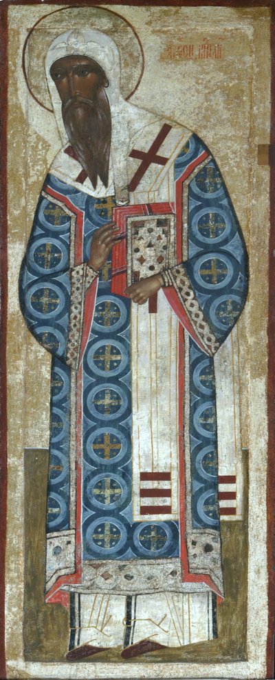 Saint Metropolitan Alexei of Moscow by Anonymous Russian icon painter