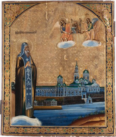 Saint Nilus of Lake Seliger by Anonymous Russian icon painter