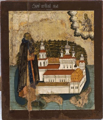 Saint Nilus of Lake Seliger by Anonymous Russian icon painter