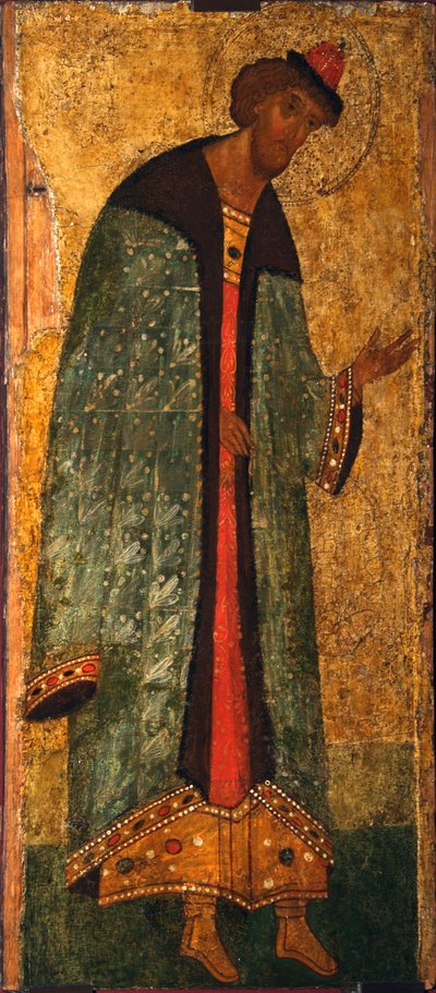Saint Prince Boris by Anonymous Russian icon painter