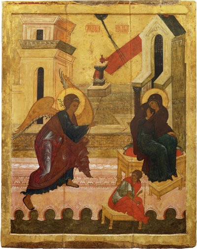 The Annunciation by Anonymous Russian icon painter