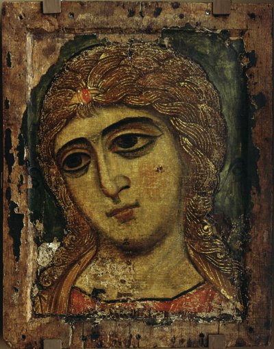 The Archangel Gabriel The Angel with Golden Hair by Anonymous Russian icon painter