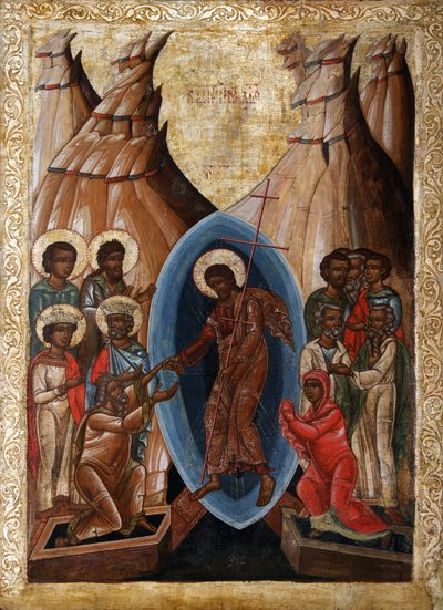 The Descent into Hell, Early 16th century by Anonymous Russian icon painter