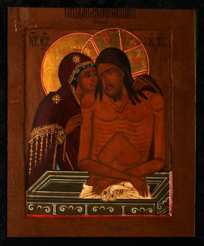 The Lamentation over the Dead Christ by Anonymous Russian icon painter