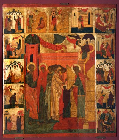 The Presentation of the Virgin Mary by Anonymous Russian icon painter