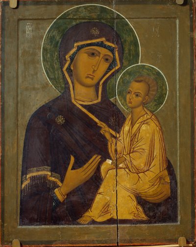 The Virgin of Tikhvin by Anonymous Russian icon painter