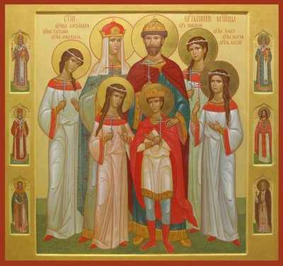 The Killed Family of Tsar Nicholas II by Anonymous Russian icon painter