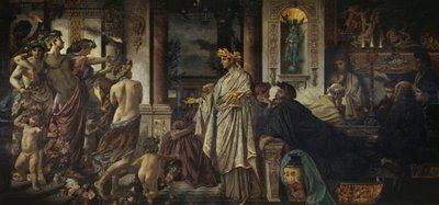 The Banquet. After Plato (second version) by Anselm Feuerbach