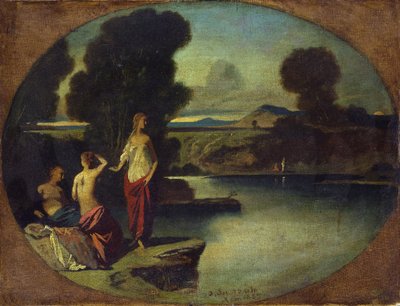 Three Girls by the Water by Anselm Feuerbach
