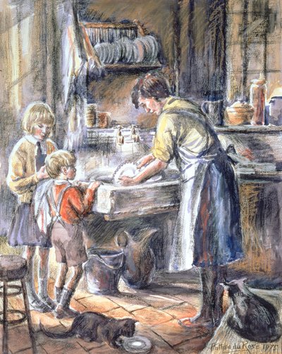 Helping with the Washing Up by Anthea Durose