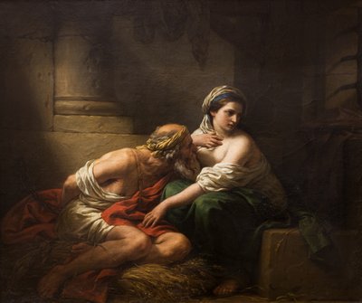 Roman Charity (1782) by Anthelme Francois Lagrenee