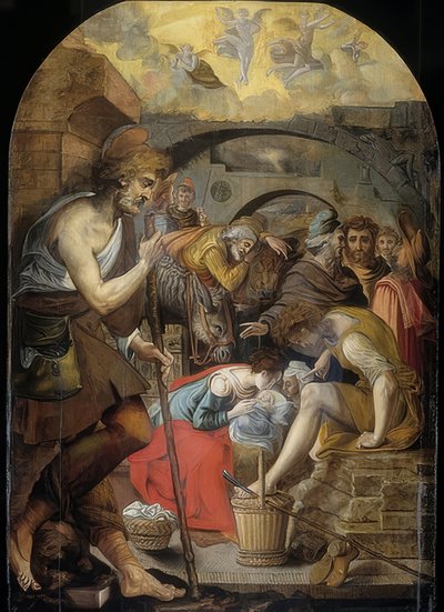 Adoration of the Shepherds. 1560-72 by Anthonie Blocklandt