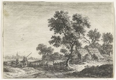 Peasants on a Hill by Anthonie Waterloo