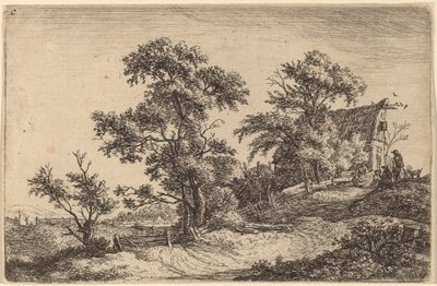 Cottage on a Hill by Anthonie Waterloo