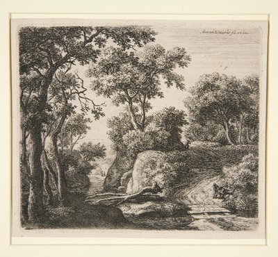 The Plank Bridge by Anthonie Waterloo